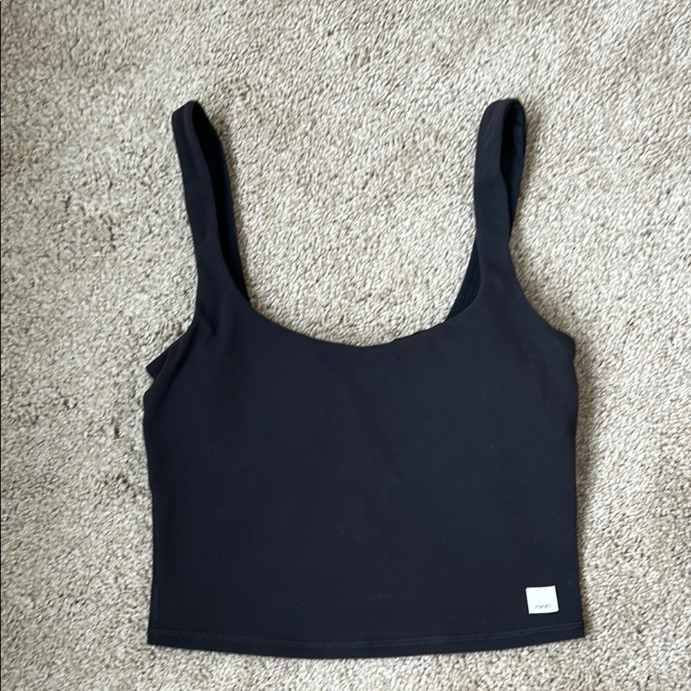 Vuori Black Crop Tank, XS. Brand New. Never Worn.